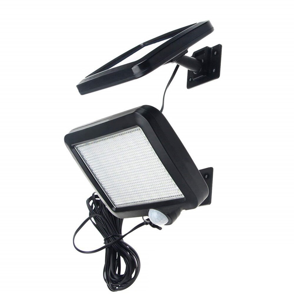 56/30 led Separable LED Solar Light Solar Panel Power PIR Motion Sensor LED Garden Light Outdoor Pathway Sense Solar Lamp Wall L: YX03-56-1M-S / 1 pcs lamps