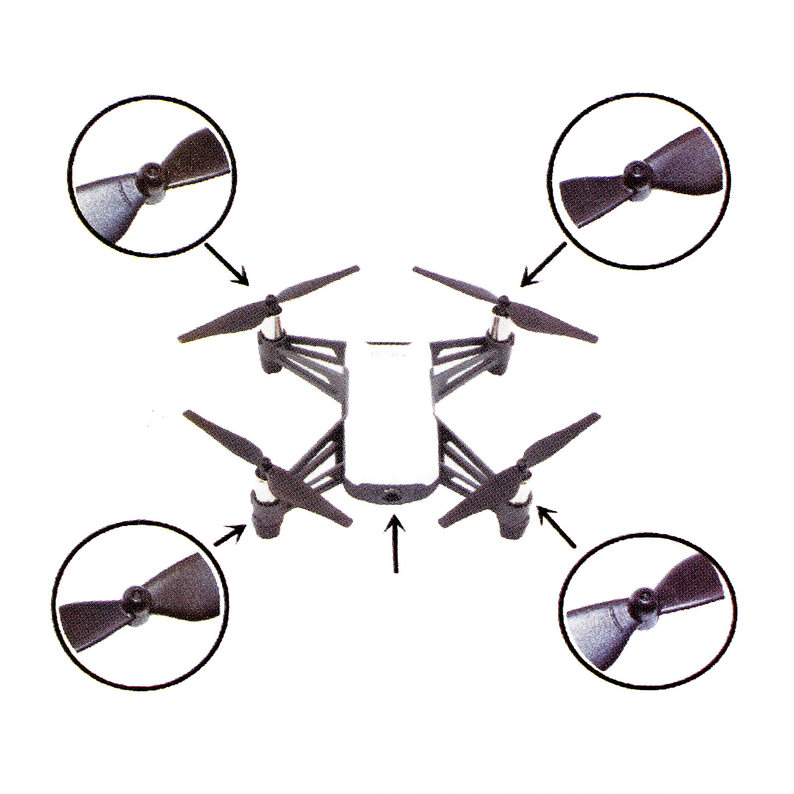 LiNKFOR Draagbare Handheld Waterdichte PU Lederen Draagtas + Quick Release Propellers Voor DJI Tello Drone