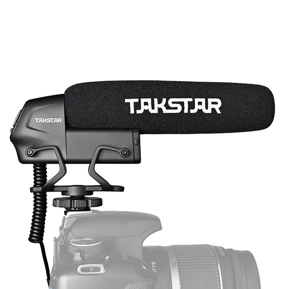 Takstar SGC-600 Op-Camera Condensator Interview Microfoon Mic Super-Cardioid 3-Niveau Gain Control Low Cut Schakelaar 3.5Mm Plug