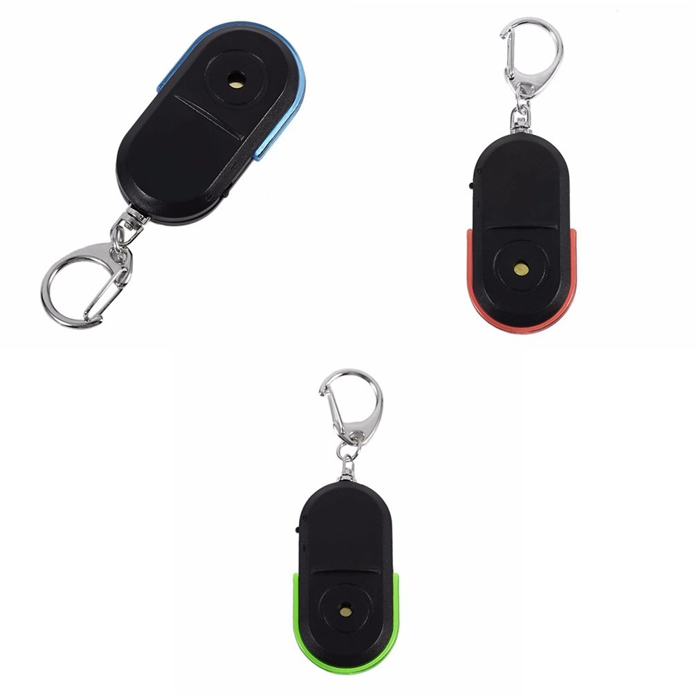 Anti-Verloren Alarm Key Met Led Licht Finder Locator Sleutelhanger Whistle Sound Mini Anti Verloren Sleutel Finder Sensor