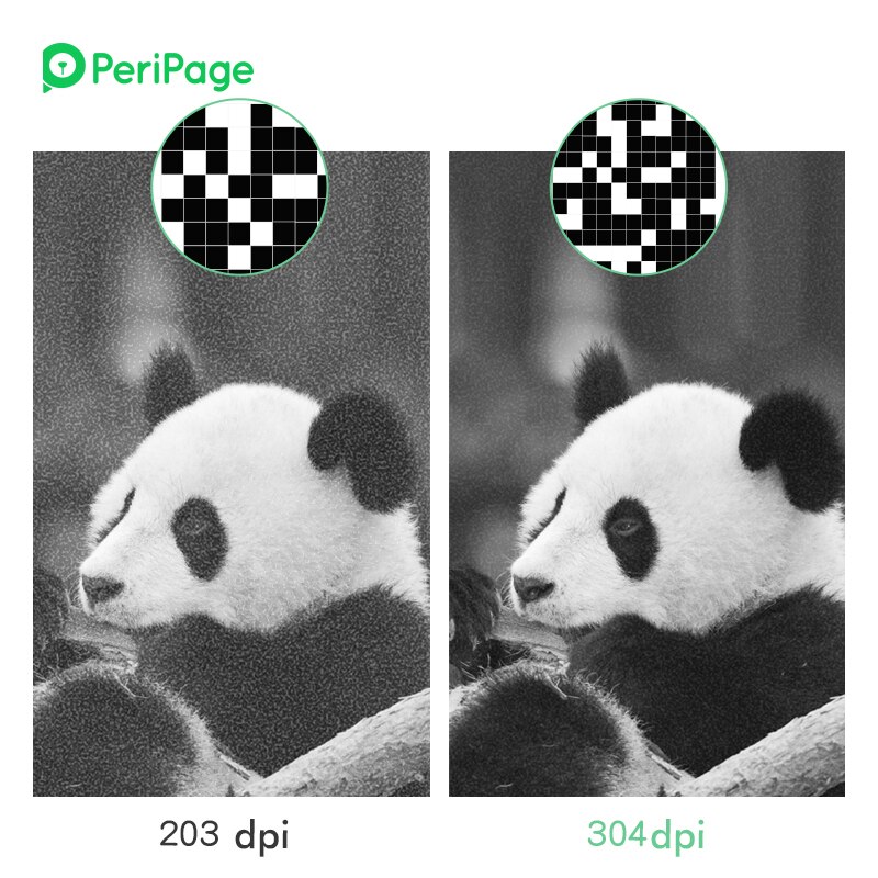 PeriPage 304dpi White Label Receipt Photo Wireless Mini Portable Thermal Bluetooth Printer A6