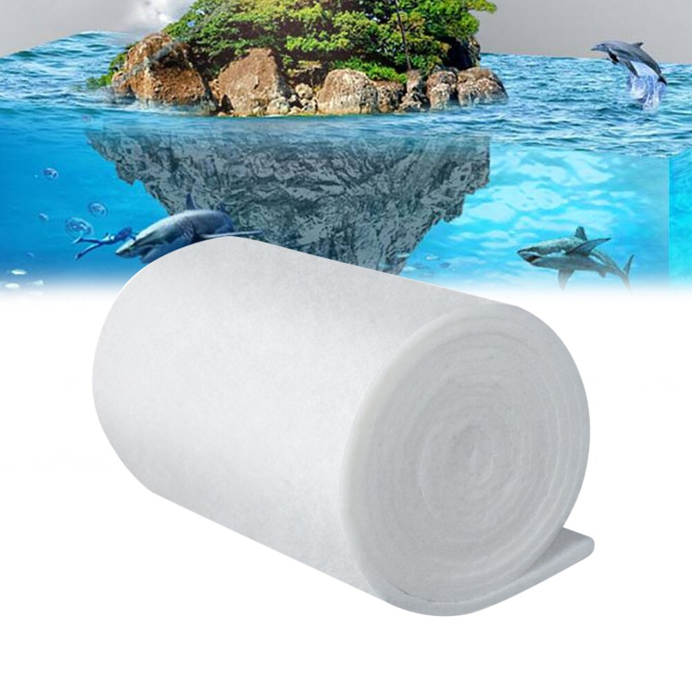 Aquariumfilter katoen aquarium biochemisch katoenfilter witte vezel vijver biochemisch filter schuim filterspons 2m x 12cm: Default Title