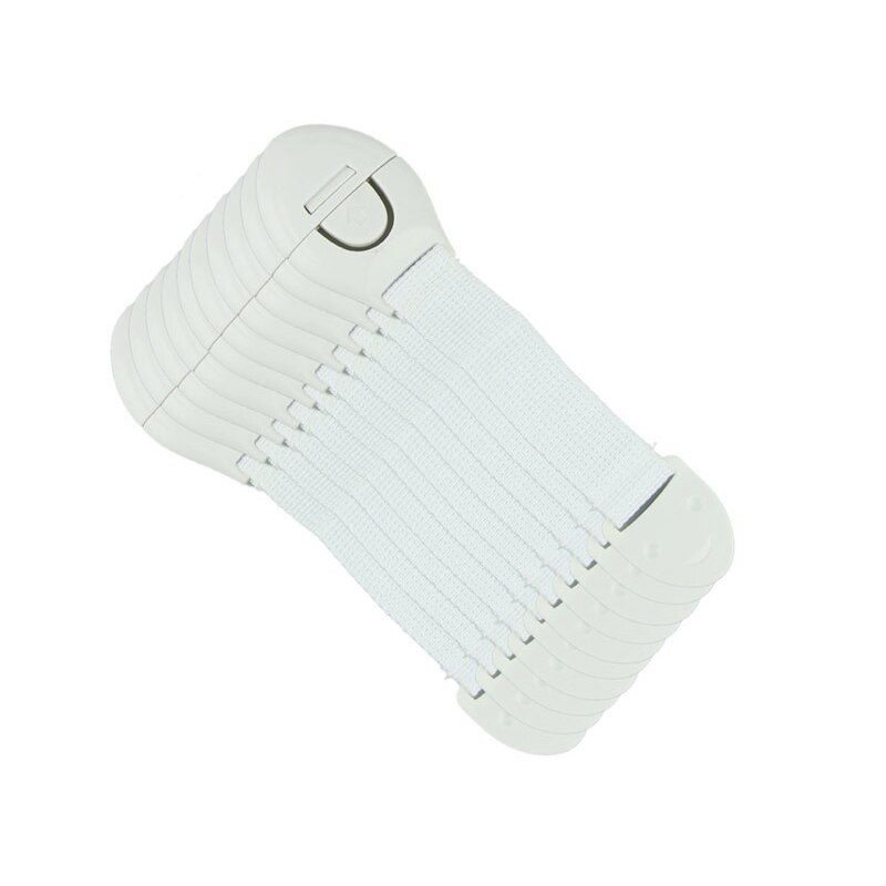 10 unids/lote de cerradura para niños, protección para niños, puertas de bloqueo para seguridad para niños, cerradura de plástico de seguridad para niños: White