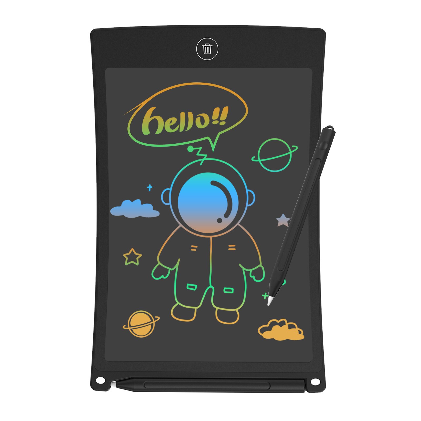 NEWYES 8.5 Inch LCD Writing Digital Tablet Drawing Notepad Electronic HandWriting Pad Graphics Board With Stylus Pen Kids: Colors black