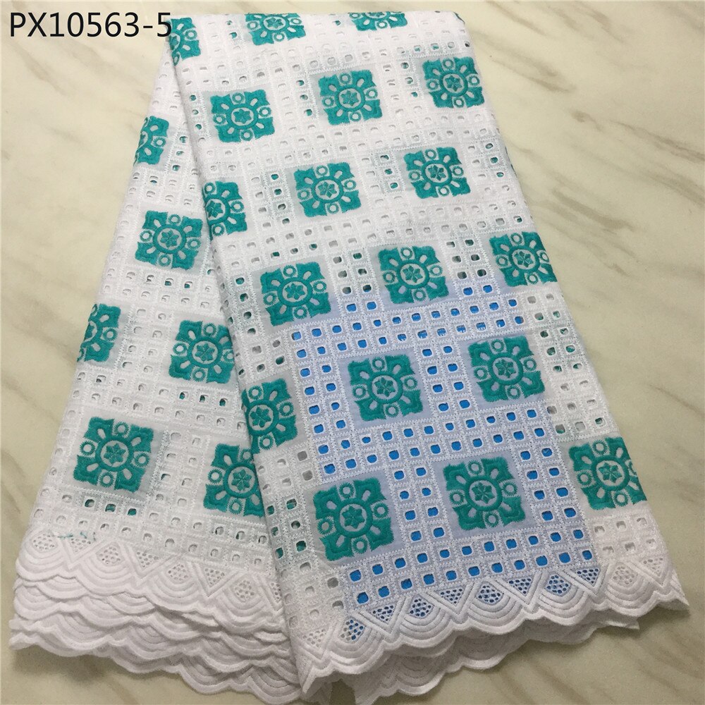 Bon prix le dernier tissu en coton et dentelle sèche suisse pour fête de dame: 130cm / 5