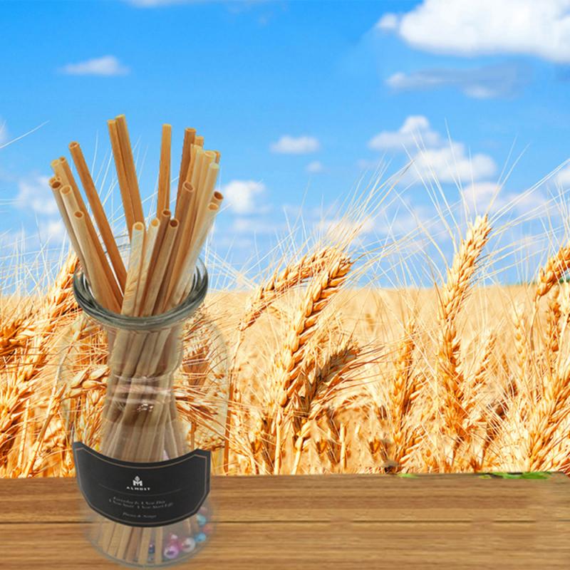 100Pcs Natural Wheat Straw Degradable Plant Environmental Wheat Straw Bag