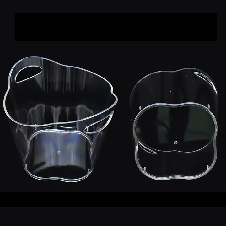 Big 5L Transparent Ice Bucket Champagne Beer Wine Cooler Drink Bottle Holder Ice Tub For Bar/Outside/Home Thick Acrylic