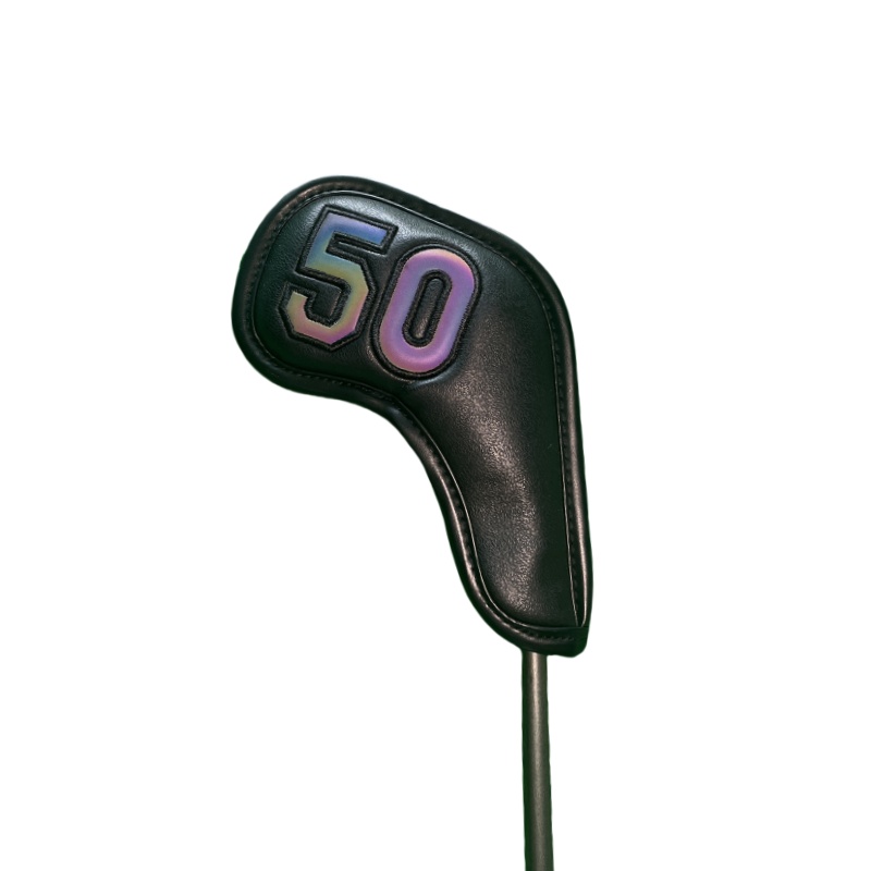 Golf Wedge Head Covers Magneet Close Cover Wiggen Headcovers Nummers 48 50 52 54 56 58 60 Graden Wit/zwart Golf Iron Cover: Licht Groen