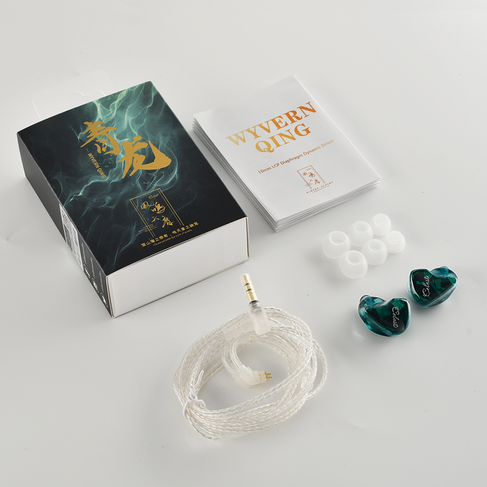 Auriculares intrauditivos Kinera Celest Wyvern Qing con micrófono de pluma desmontable, auriculares con Cable IEM para música Hifi,