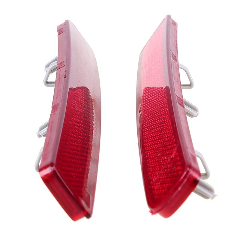 POSSBAY Red Lens Car Rear Bumper Reflector Red for Land Rover Discovery 3 2004 Warning Strip Car Reflector Red