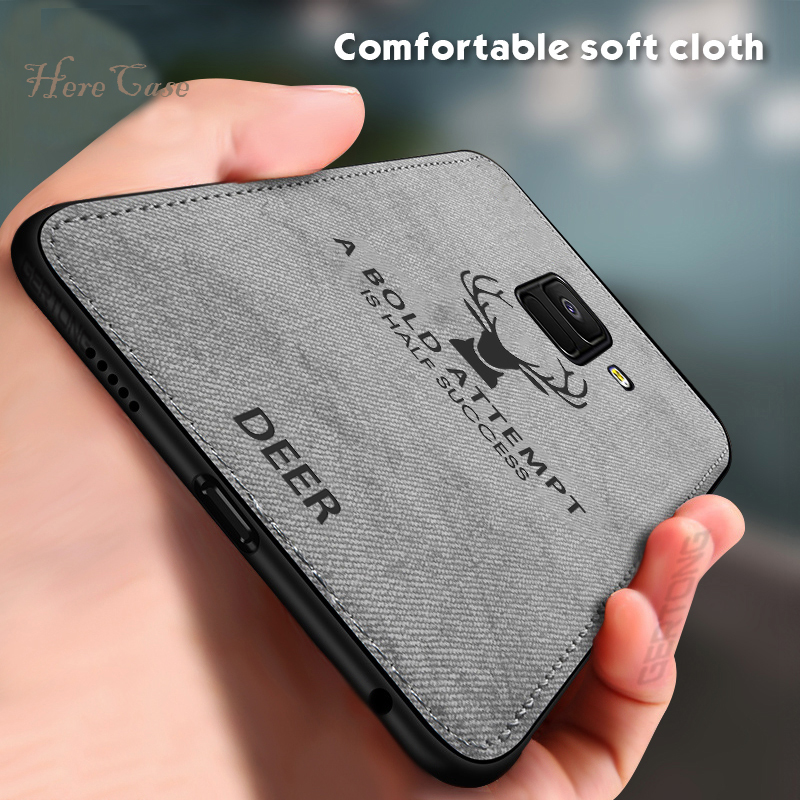 Funda de ciervo con textura de tela magnética para Xiaomi Mi 11 10 10T 10S 9SE Redmi Note 9 8 7 Pro K20 K40 funda trasera suave de TPU con imán incorporado