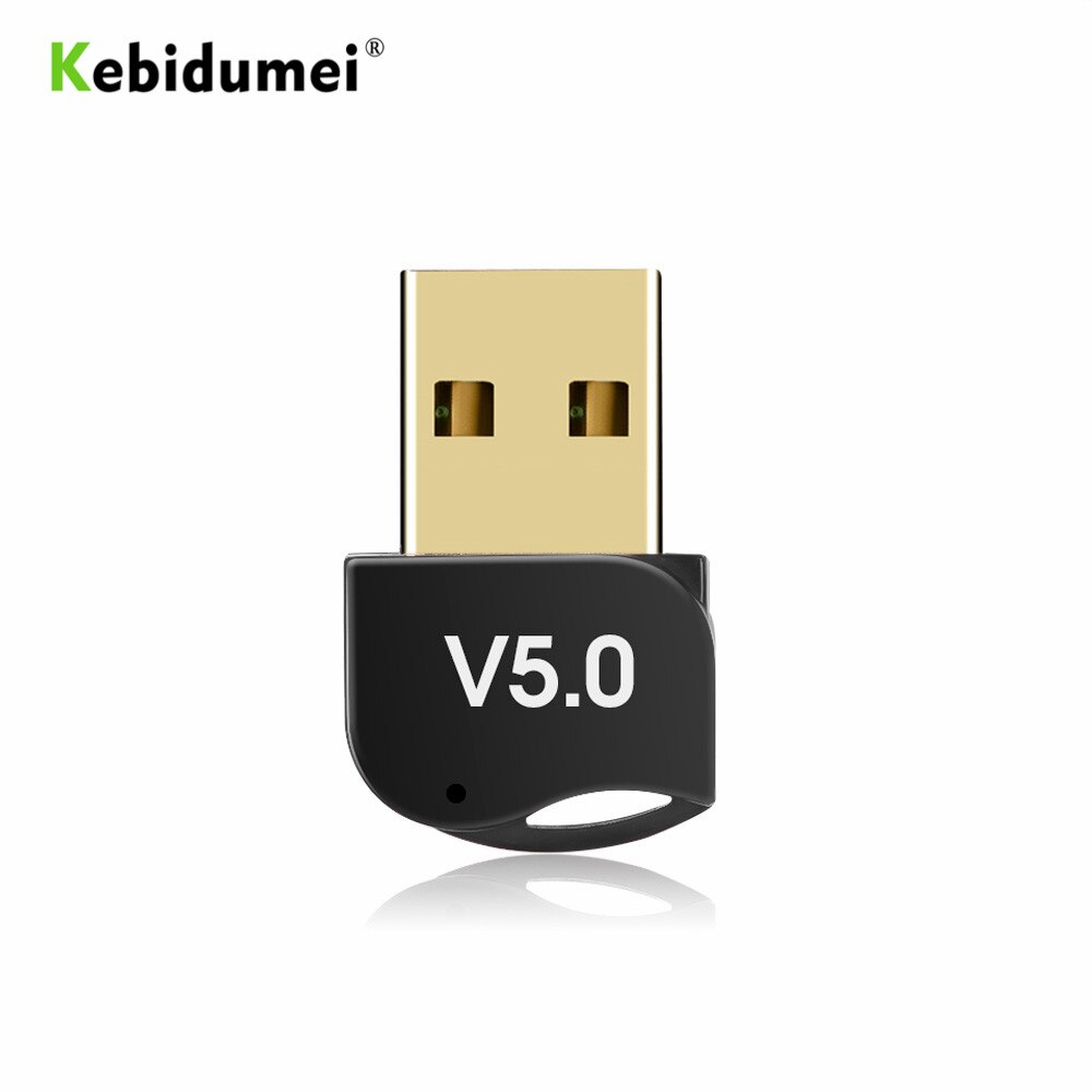 Kebidumei Bluetooth Adapter USB Dongle voor Computer PC Wireless USB Bluetooth Zender 5.0 Muziek Ontvanger Bluetooth Adapter