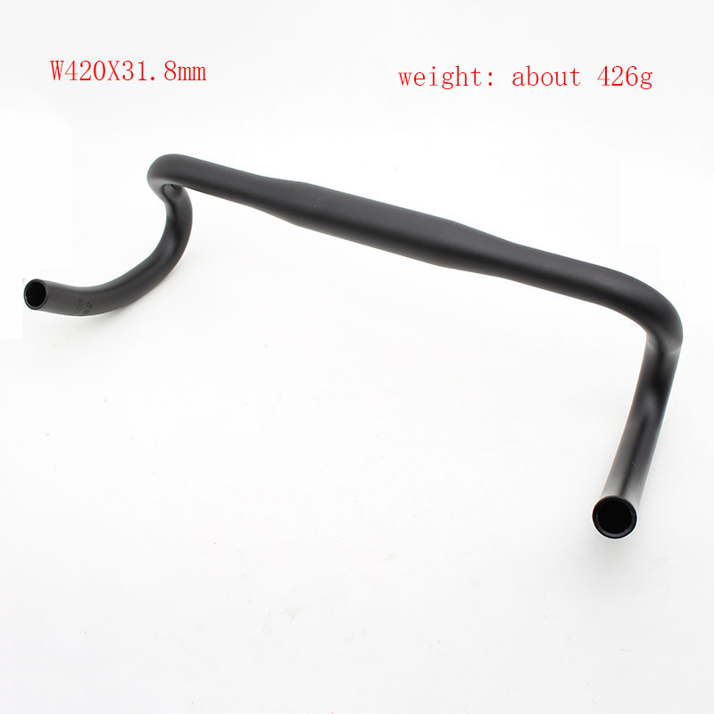 31.8*420mm road bike curved handlebar dead speed aluminum alloy small curved handlebar sports bicycle curved handlebar: Default Title