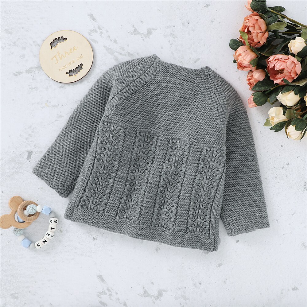 WenaZao enfant en bas âge infantile bébé filles garçons Cardigan belle bouton up coton pull décontracté tricoté vêtements d'extérieur automne hiver vêtements