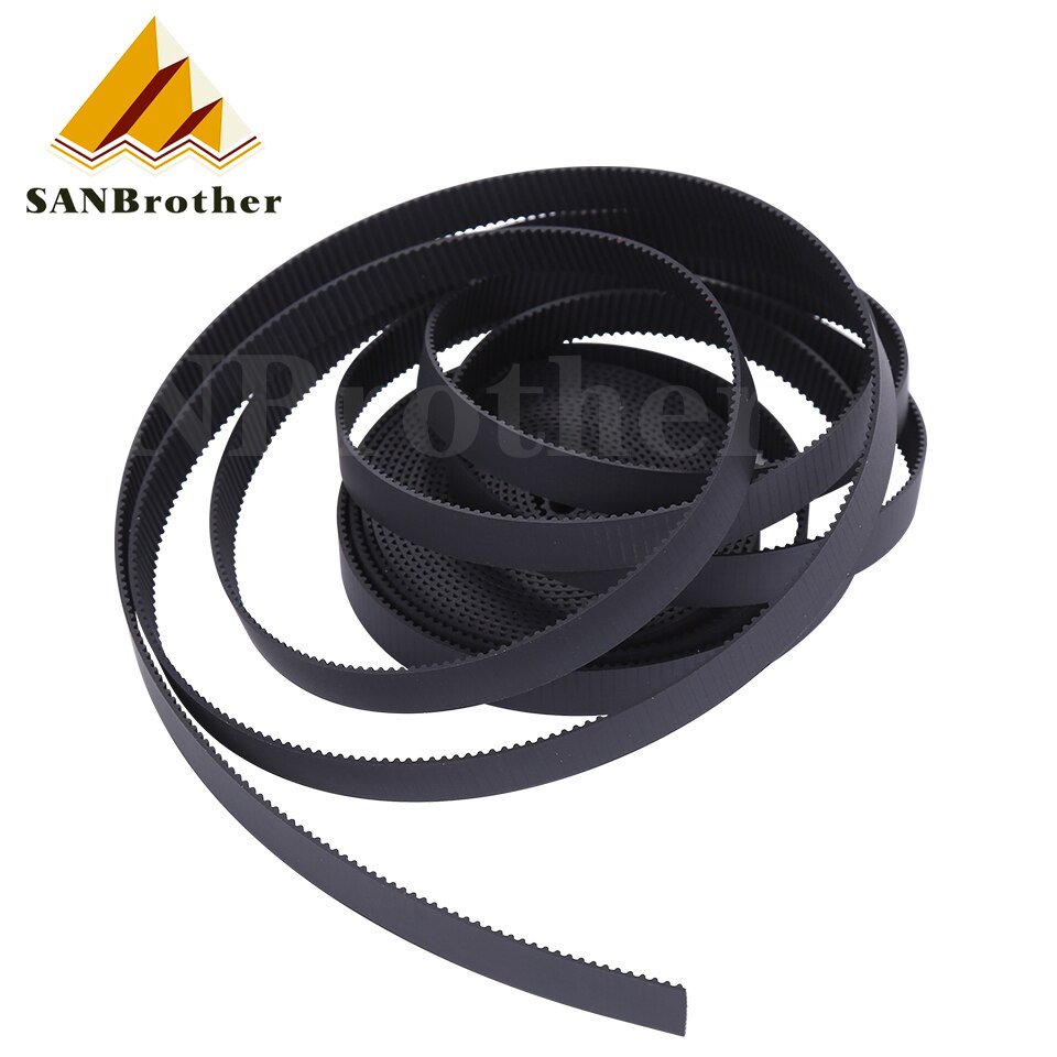 5m/10m//20m/50m/lot GT2-6mm / 10mm open timing belt GT2 belt Rubber Aramid Fiber cut to length for 3D printer