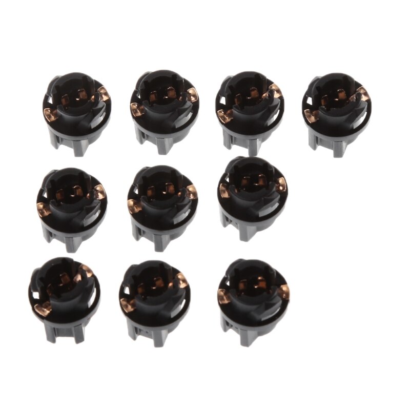 10 Uds bombilla automotriz 12V 1,2 W T5 bombillas halógenas T5 tomas 28GC