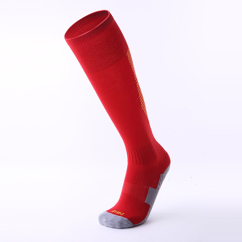 Brothock winter thick adult football socks towel bottom deodorant wear men running football soccer socks factory direct: Yellow red