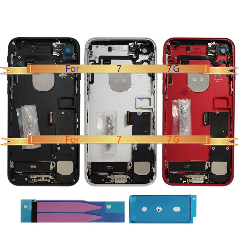 iPhone 7 Housing - Replacement Back Cover Chassis Middle Frame Body with Flex Cable