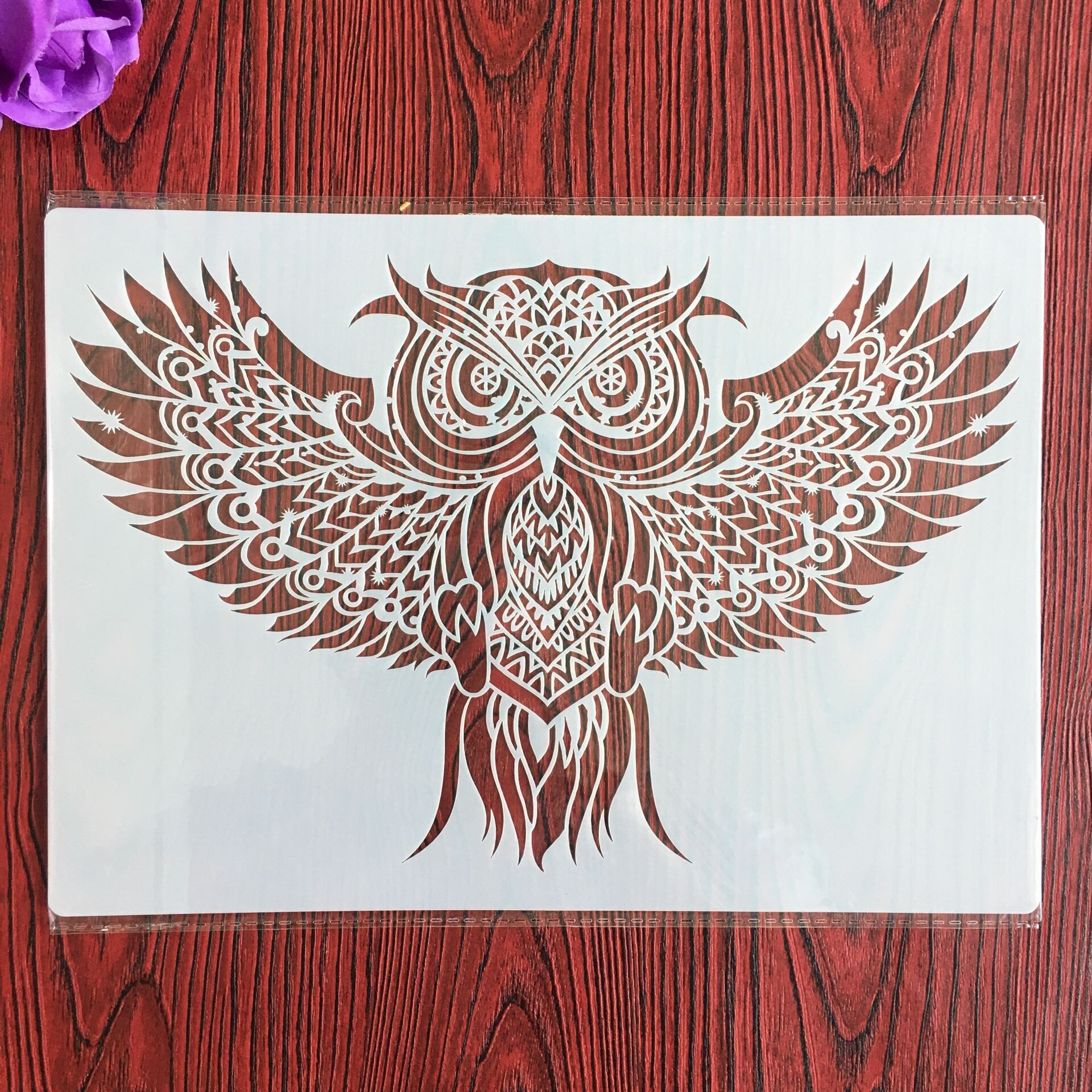 A4 29 *21cm animal owl DIY Stencils Wall Painting ... – Grandado