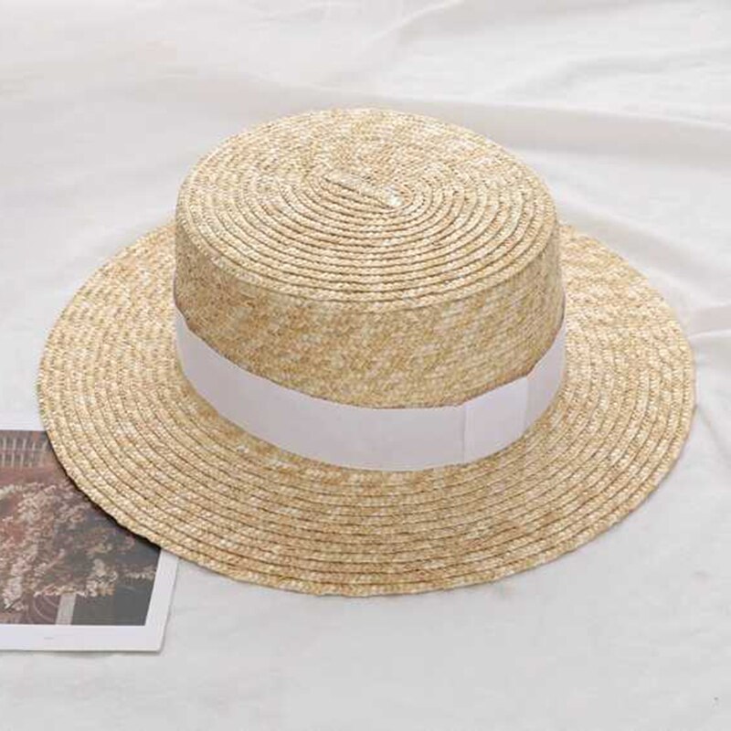 Sommer kvinder bred skygge stråhat chapeau paille dame solhatte boater hvede panama strandhuer chapeu feminino kasketter: 2