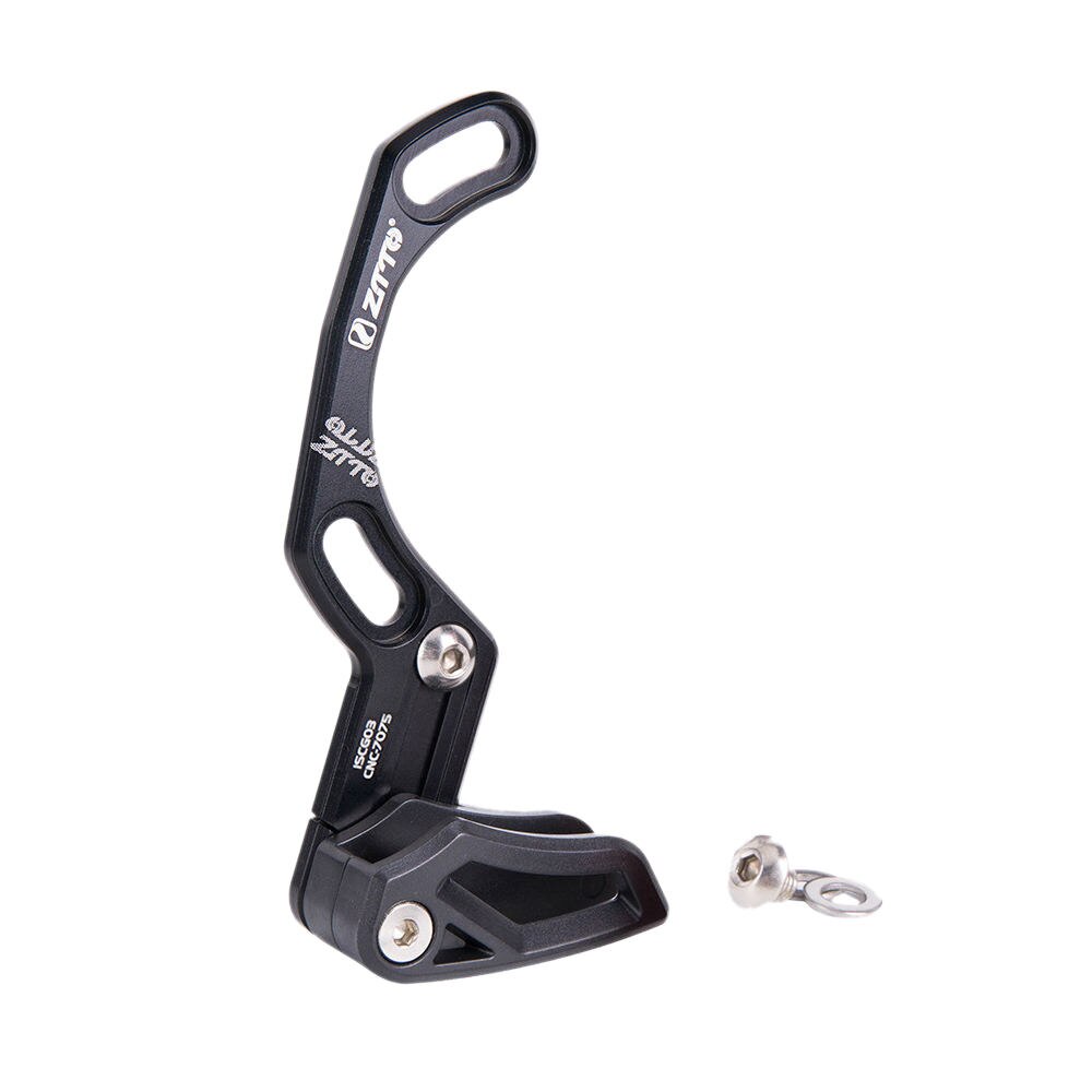 ZTTO Bicycle Chain Guide Rail Ultra Light Aluminum Alloy MTB Chain Guide Rail for 1X System ISCG Chain Guid: Black