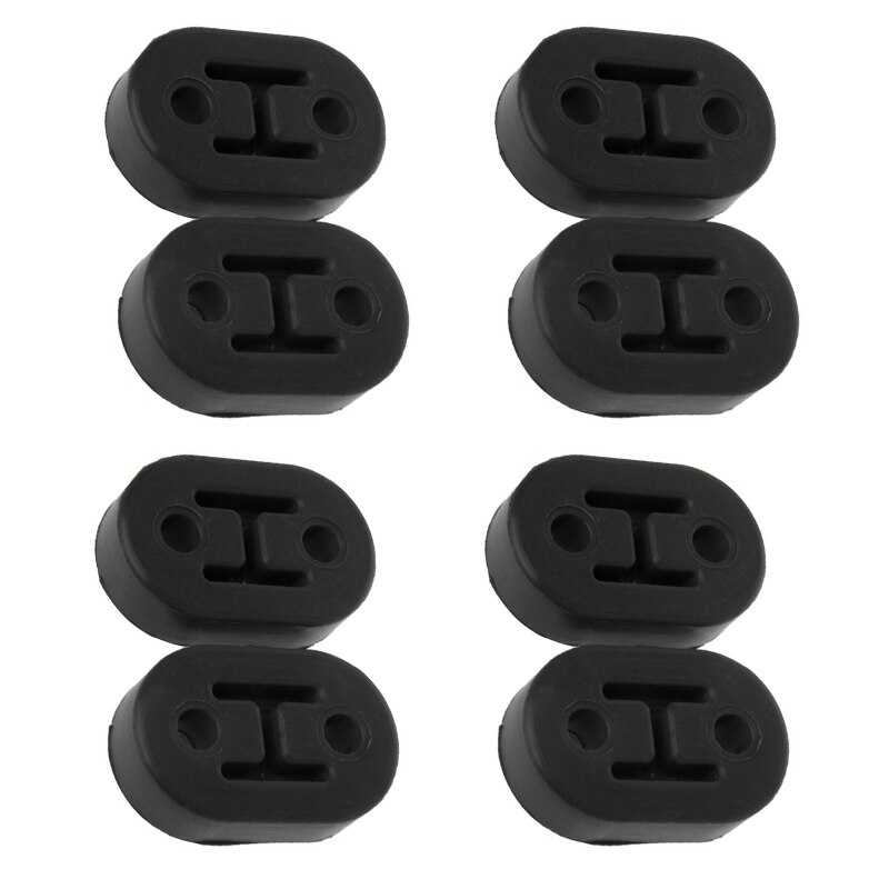 8X Universal Polyurethane Muffler Exhaust Hanger 11.5mm Bracket Hangers 2 Holes