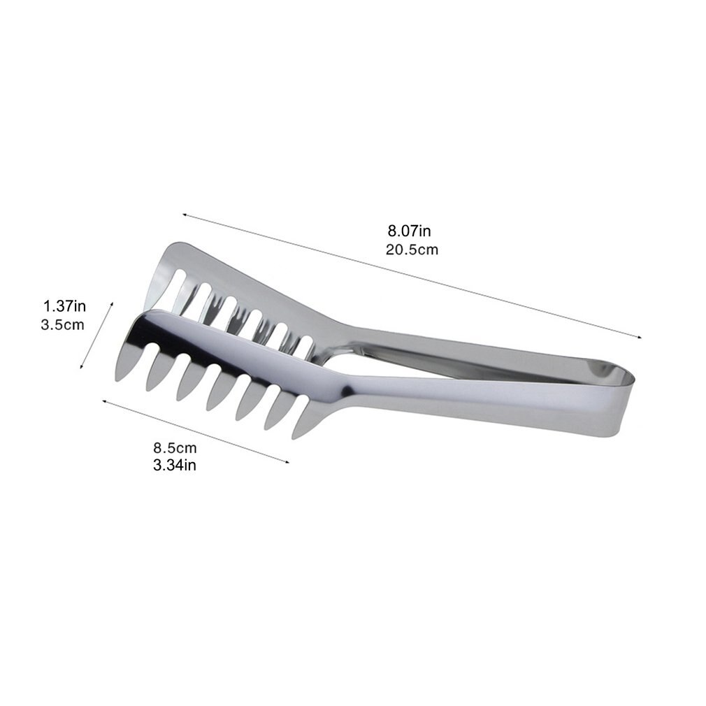 Pince à pâtes en acier inoxydable, peigne alimentaire, pince à Spaghetti, ustensiles de cuisine pour la cuisson des pâtes au Restaurant