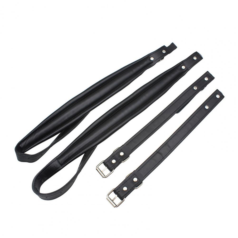 Adjustable Accordion Straps Faux Leather Accordion Belt High Strength Accordion Shoulder Belt for 60-120 Bass Accordions: Black