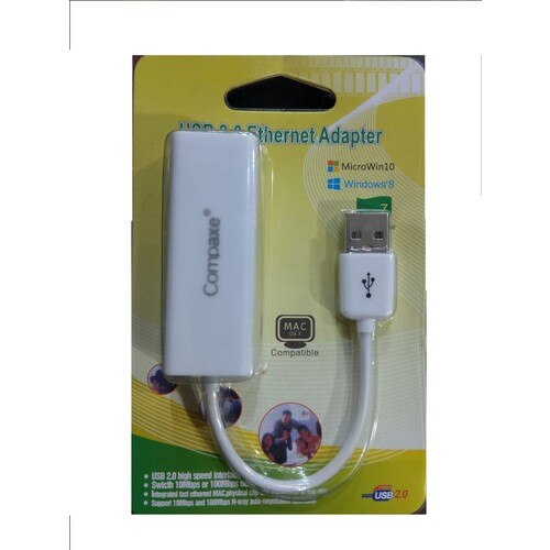 Compaxe USB - Ethernet Converter Adapter Internet Computer Cable