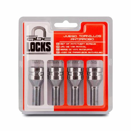 Juego 4 tornillos 12X125 L28 17/19 antirrobo llantas ABC LOCKS