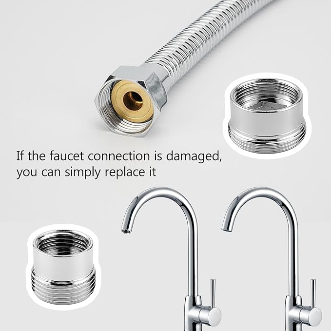 16 18 20 22 24mm G3/4 G1/2 To M22 Connectors Kitchen Aerator Bubbler Water Purifier Adapter Faucet Extend Length Adapters