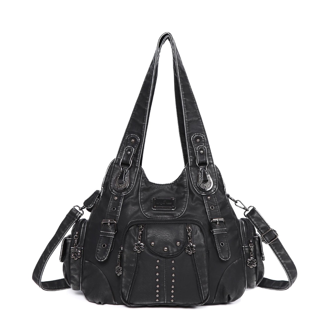 Angelkiss Bag Women Handbags Women Shoulder Bags PU Leather Handbag Female Satchel Big Shoulder Purse Bag bolsa feminina: light green