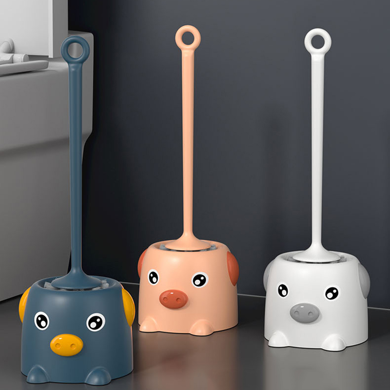 Thuis Toiletborstel Cleaner Kat Lange Handvat Platte Leuke Toiletborstel Kast Brosse Toilette Badkamer Accessoires