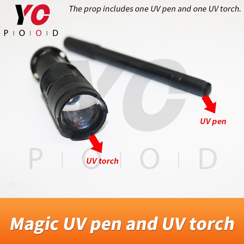 Escape Room Game Prop Magic Uv Pen En Uv Zaklamp Avonturier Game Puzzel Pen Echte Leven Takagism Van Yopood