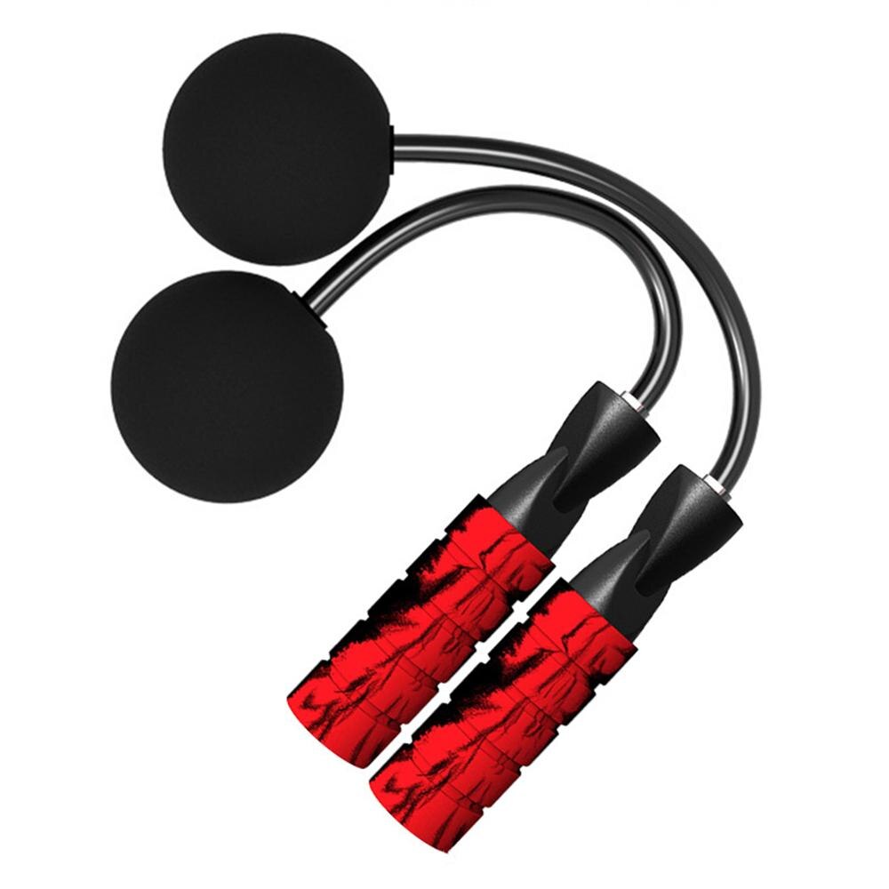 Verstelbare Cordless Springtouwen Anti-Slip Foam Draadloze Skip Touw Calorieverbruik Fitness Body Building Oefening Jumping Rop: Rood