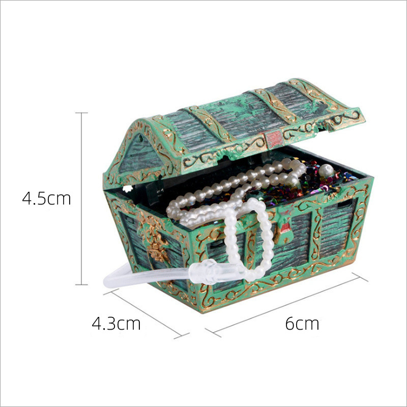 fish tank decor Aquarium landscaping decorations frogman oxygen chest rotten boat ornaments aquarium accessories: Flesh