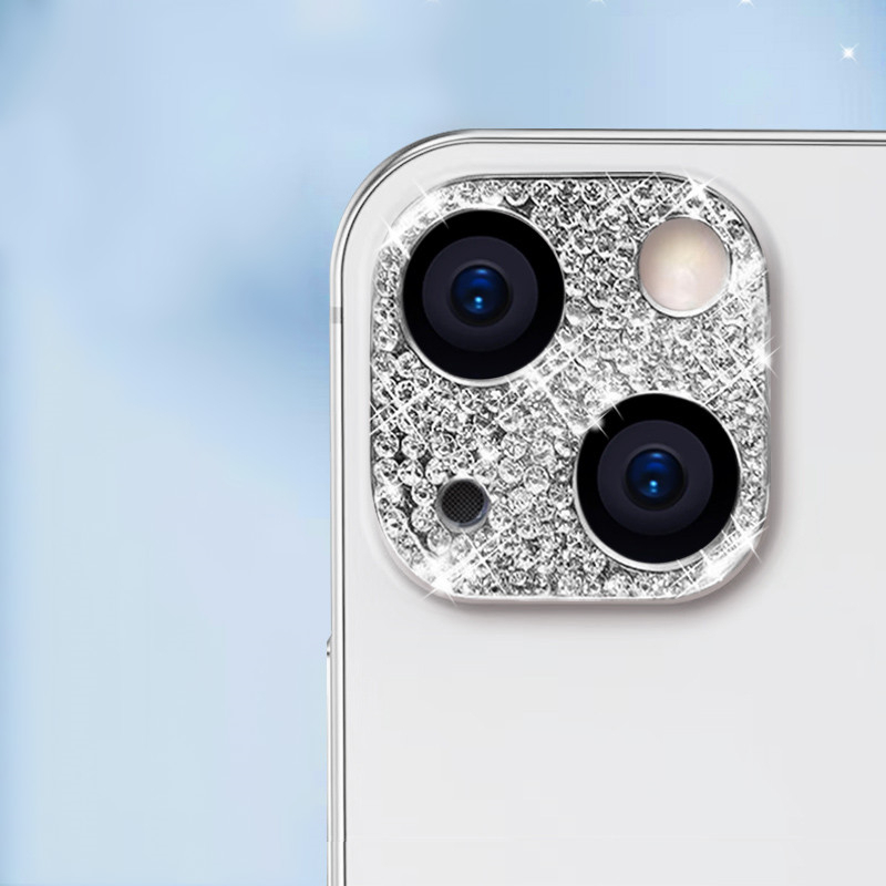 Glitter diamante câmera lente protetor caso para iphone 16 filme 15 14 13 12 11 pro max plus 13 12 mini tela de metal proteger filme: other / Bundle2: