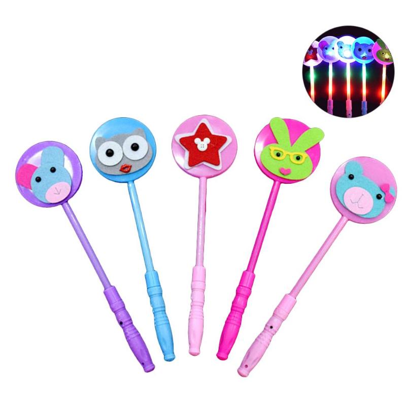 Sugar Heart Shape Glow Sticks LED Light Up Toys Kid Children Adults Lolly Magic Flashing Sticks Toy Colorful Xmas Party: B