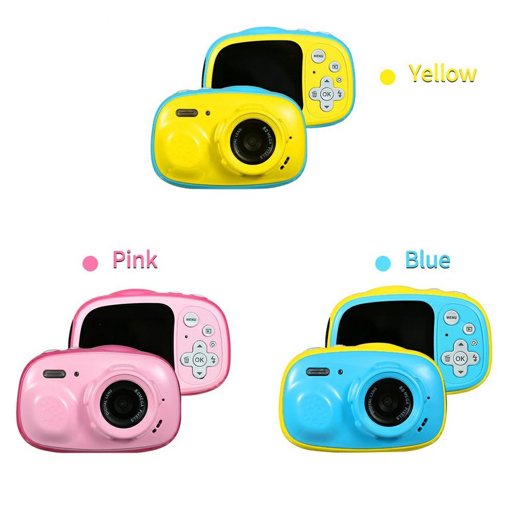 2.0 pollici IPS HD dello schermo Bambino della Macchina Fotografica Impermeabile Per ChildrenMulti-funzione di Visualizzazione Per Bambini Fotocamera Digitale Video Foto regalo