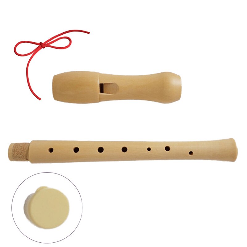 Two / Three Wooden Flute Without Standard German / British Solid Wood Treble Wooden Clarinet 8 Hole Flute