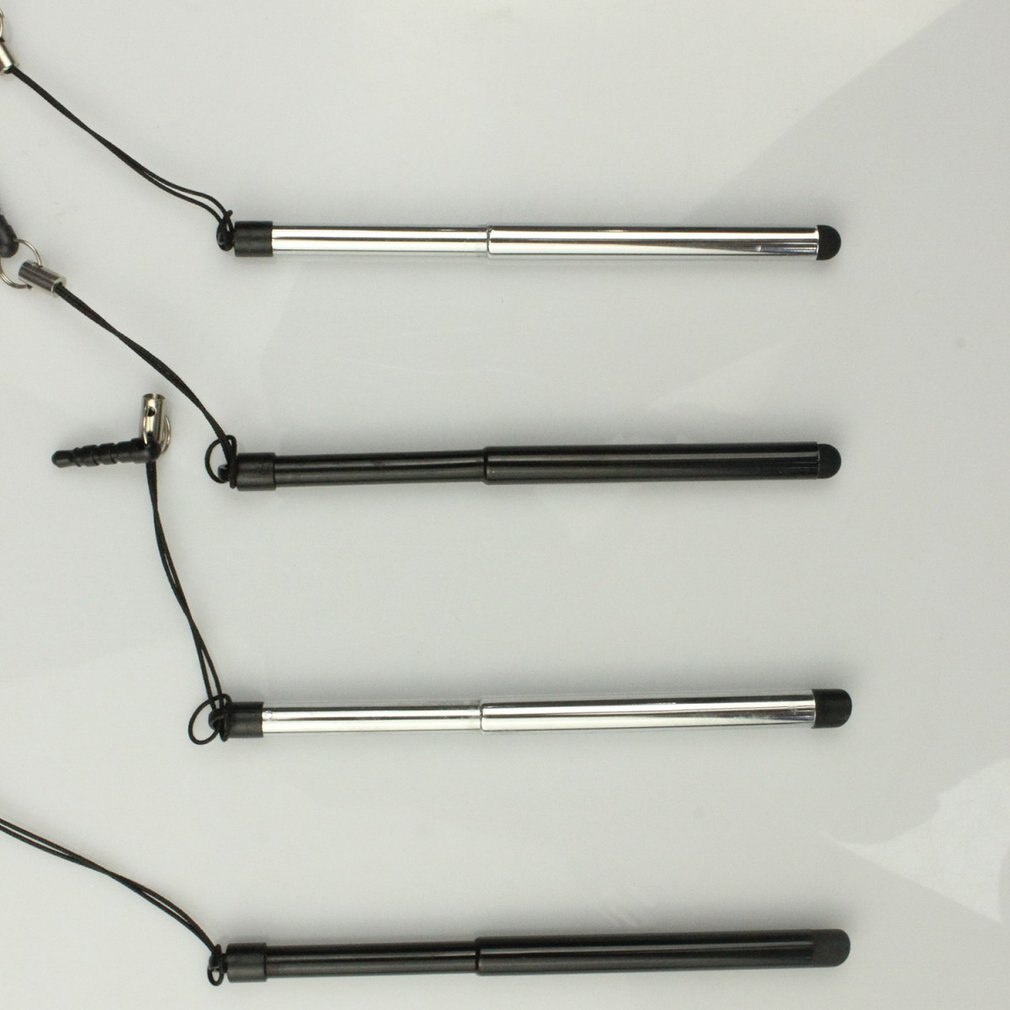 Retrattile Universale Dello Schermo di Tocco Della Penna Capacitiva Dello Stilo Della Penna per Il Telefono Astuto Tablet per Ipad Punto Rotondo Punta Sottile.