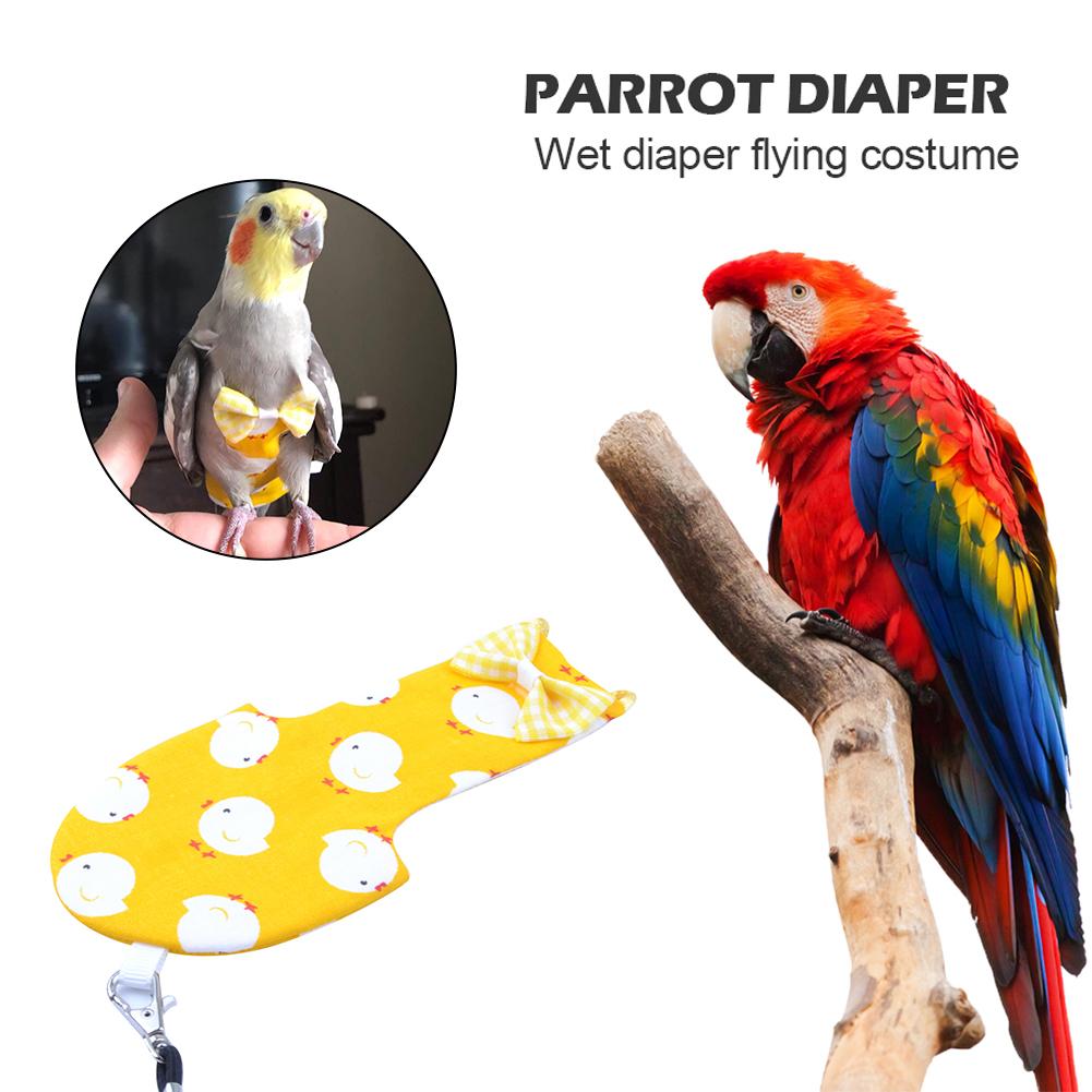 Pet ble fugl tøj papegøje harnesstraktion reb justerbar pet fugl flyvende tøj stroppe ud reb papegøje sele