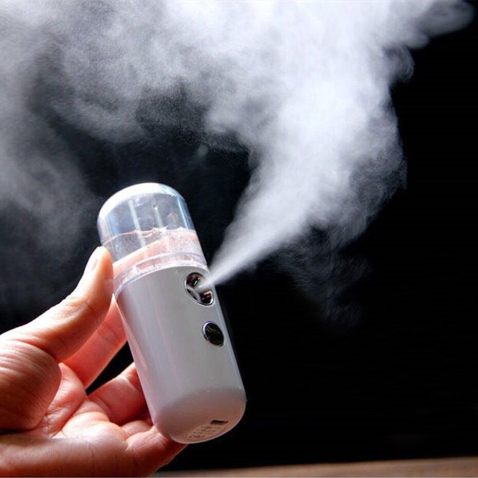 Nano Facial Mister Handy Mist Sprayer for Face Moisturizing Hydrating Mini USB Rechargeable Travel Face Humidifier Atomizer