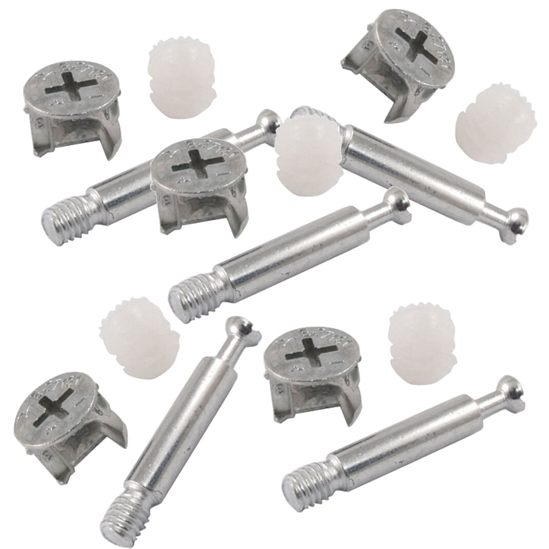 Best Selling Meubels Cam Fitting Met Pluggen En Pre-Ingevoegd Moer (Set Van 5)