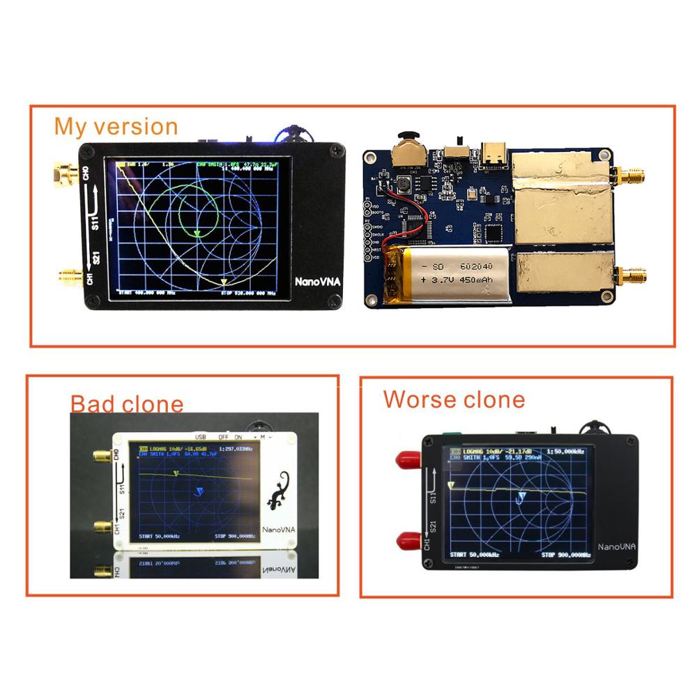Portable Digital Vector Network Antenna Analyzer VHF UHF MF HF Antennas Analyzer Handheld Shortwave 50KHz-900MHz