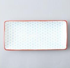 10 Inch Keramische Sushi Vlakke Plaat Japanse Stijl Onderglazuur Rechthoekige Dessert Porselein Servies Diner Schotel CZY1038: Kaki