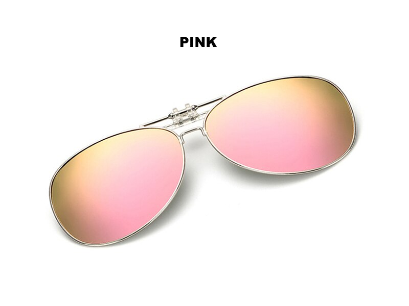Gafas de sol polarizadas con Clip SGC06, gafas de sol con Clip Anti-UV para conducir, ciclismo, Clip de pesca abatible hacia arriba, gafas de sol con Clip: pink