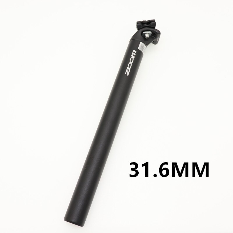 Zoom MTB luz peso sillín 280g 12MM OffSet 2-pernos de poste de asiento de bicicleta negro mate/27,2/30,9/31,6mm 350mm: 31.6x350mm