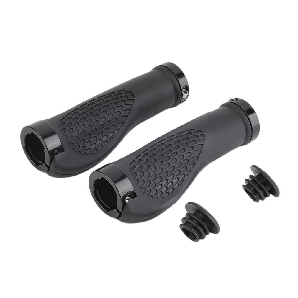 1 paar MTB Road Radfahren Skid-Proof Griffe Anti-Skid Gummi Fahrrad Griffe Mountainbike Schloss Auf Fahrrad lenker Griffe Whole: Default Title