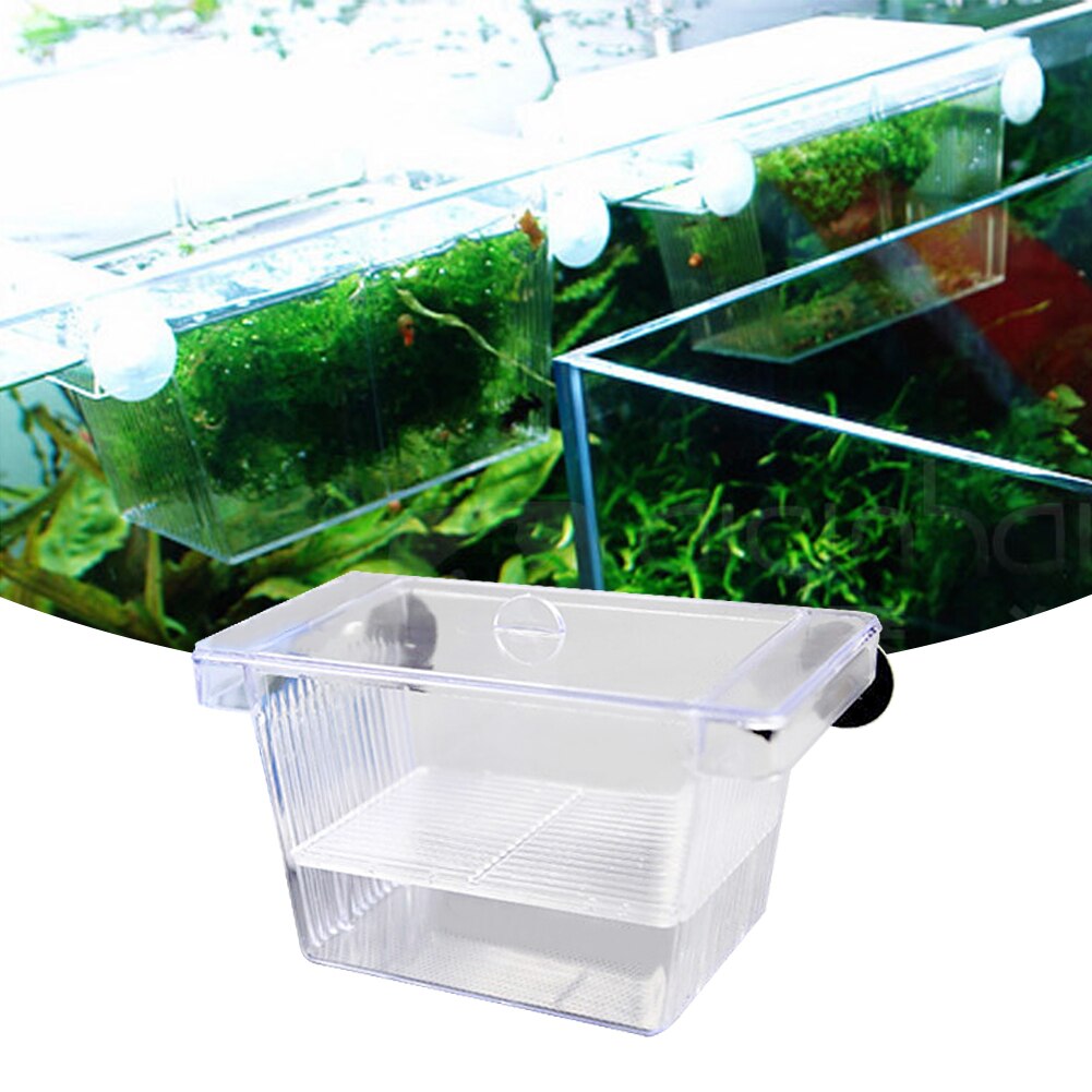 Aquarium Fish Breeding Breeder Box Fish Hatchery Isolation Fish Tank Incubator Box Aquarium Double-deck Self Floating Incubator